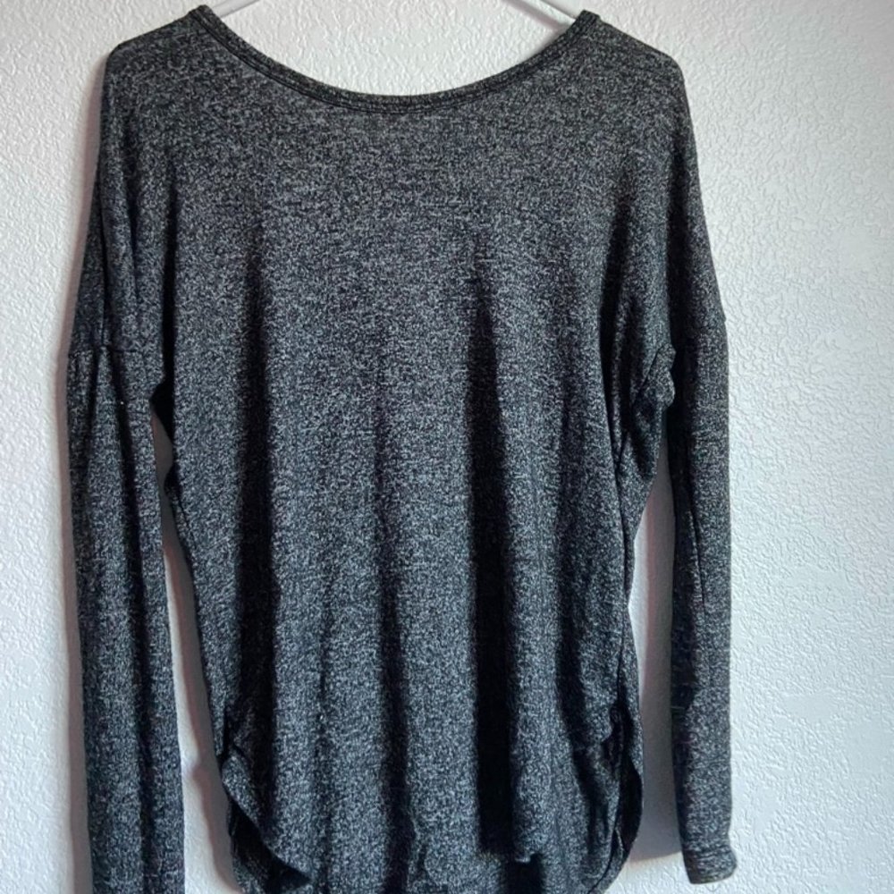 long sleeve t with cute open back detail